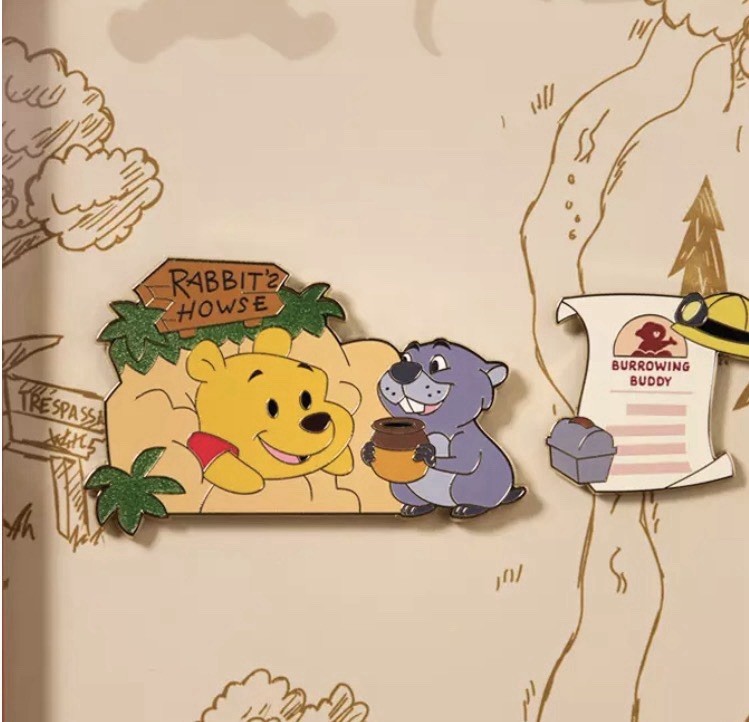 2025 Disney Winnie The Pooh & Gopher Hundred Acre Wood Pin Series ...