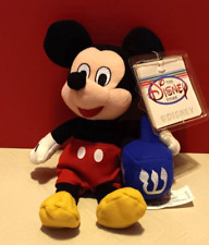 Disney Mickey Mouse with Dreidel Mini Bean Bag Plush Doll w/ TAGS Vintage picture