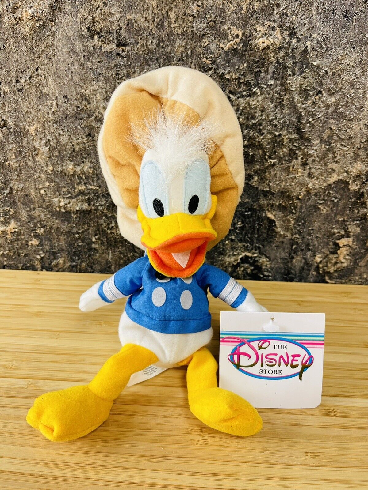 Disney Store 8 Inch Donald Duck Sombrero Bean Bag Plush The Three Caballeros
