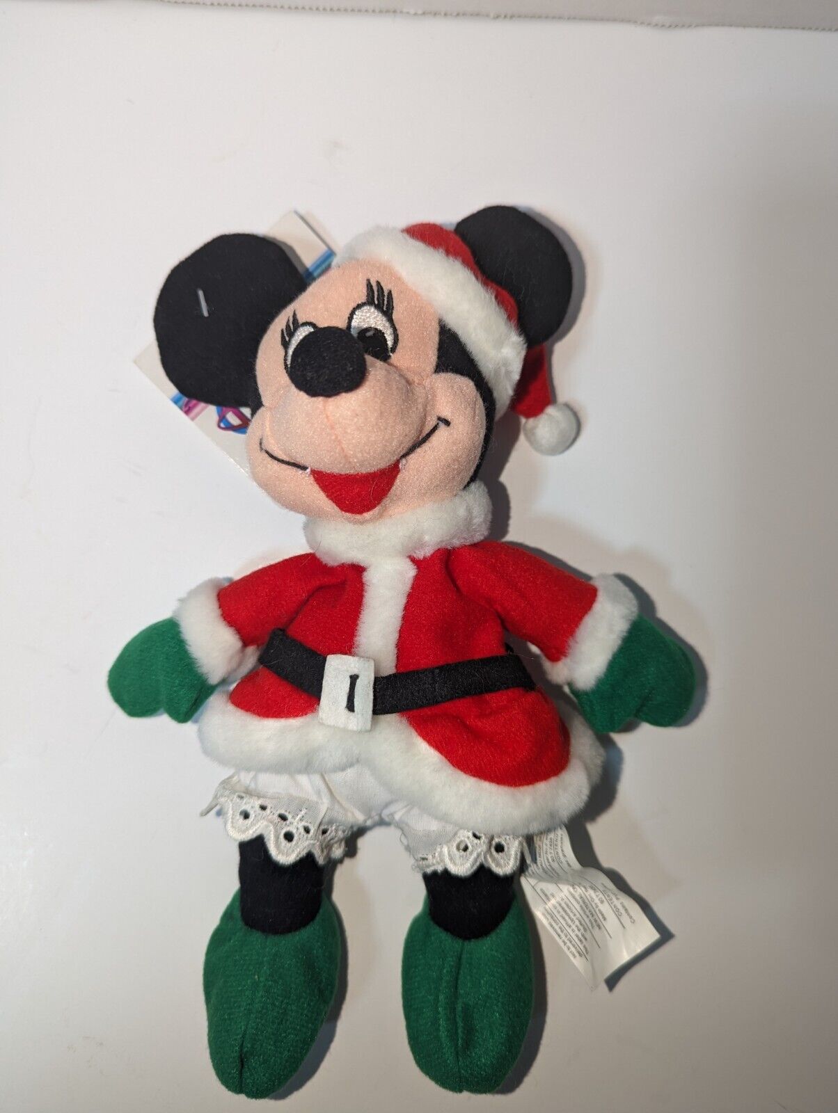 The Disney Store Mini Minnie Mouse Christmas Plush 7