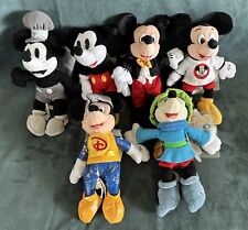 WDW 2000 Millennium MICKEY MOUSE Mini Bean Bags Set of 6 Mint picture
