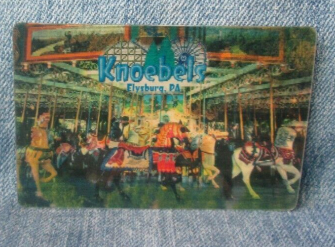 Phoenix Roller Coaster Lenticular 3D Knoebels Amusement Park Thin Magnet MB99
