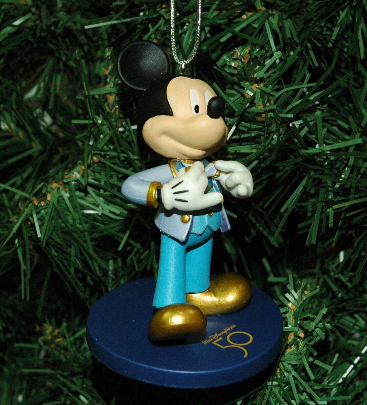 Mickey Mouse Collectible Christmas Ornament–Walt Disney World 50th Anniversary