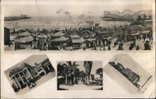 1922 RPPC Views of Santa Monica Pier,roller coaster,CA Los Angeles County picture