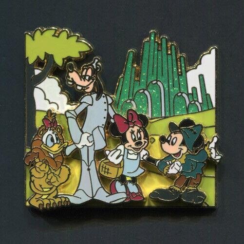 Disney Pin Wizard of Oz Mickey Mouse Minnie Goofy Donald Great Movie Ride Moment