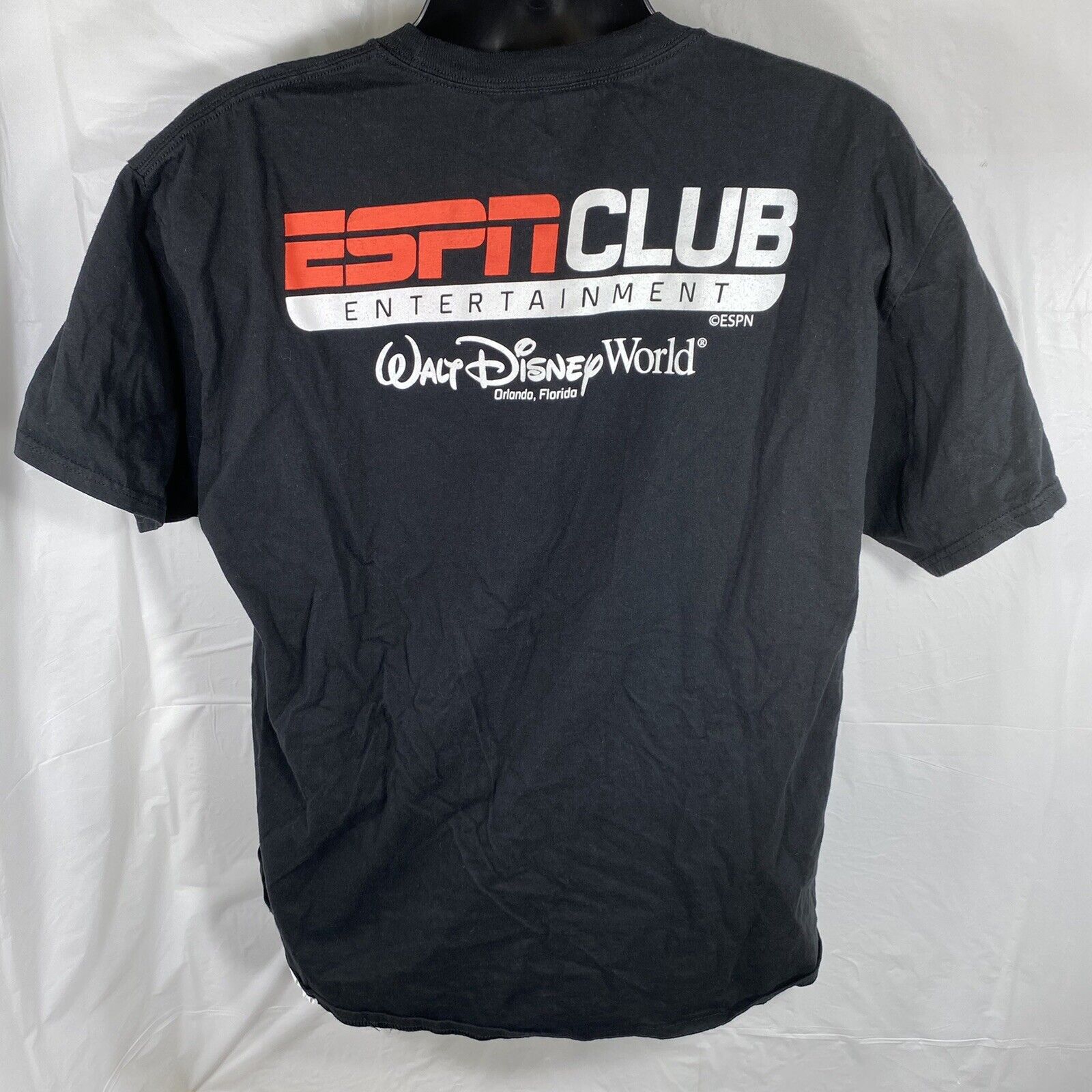 Walt Disney World ESPN Club Orlando Florida Unisex XL Black Graphic T Shirt