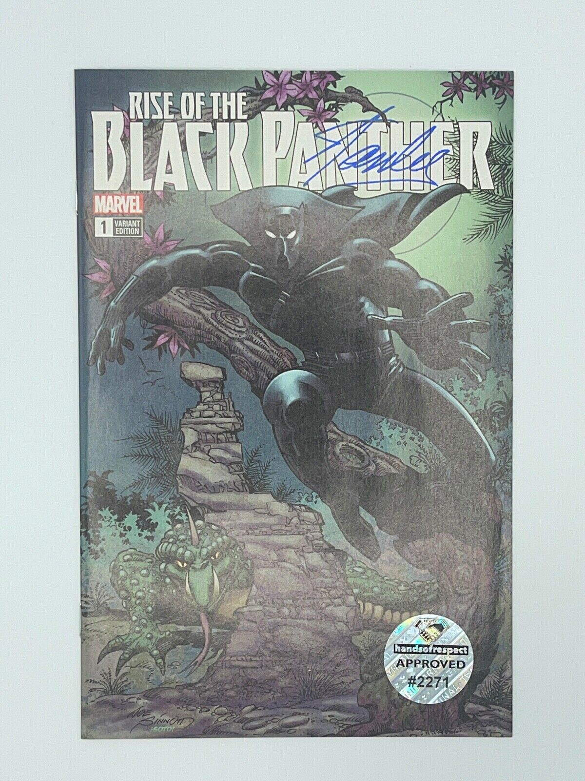 Rise Of the black panther 1 Stan Lee Signed DNA MARVEL COA stamped
