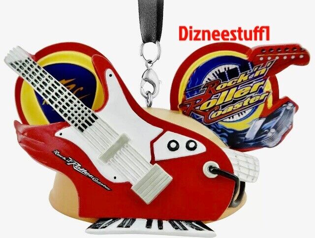 Disney Parks Rock \'n Roller Coaster Ear Hat Christmas Ornament New with Tag