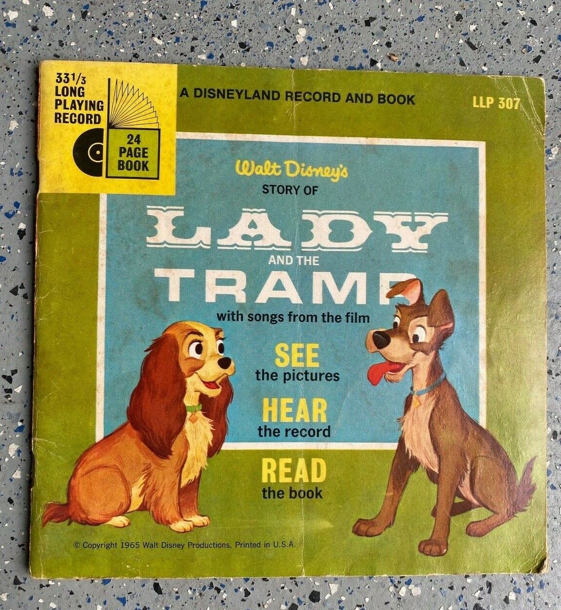 Disney\'s Lady and the Tramp Record Book 33 RPM