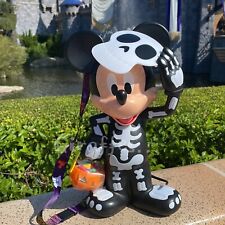 DISNEY PARKS MICKEY MOUSE SKELETON POPCORN BUCKET HALLOWEEN 2023 ~ IN HAND picture
