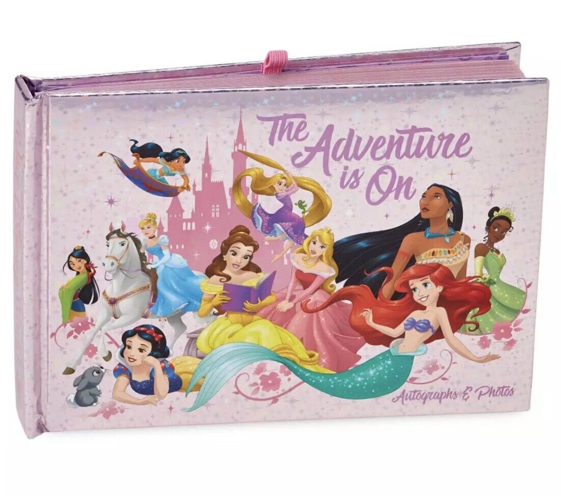 Disney Parks Princess Adventure Autograph Book & 4x6 Photo Album Exclusive NEW