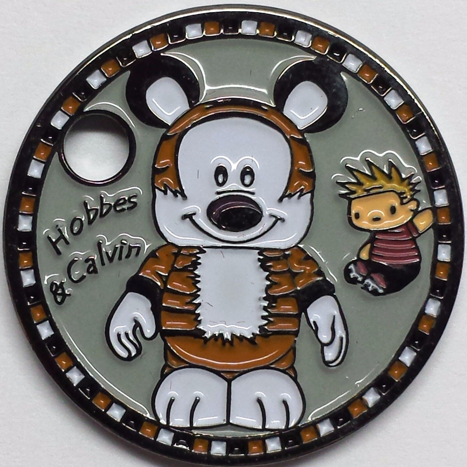 Calvin & Hobbes Vinylmation Disney Bill Watterson Pathtag Coin Geocoin Geocache