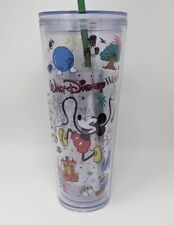 Mickey Mouse WDW Walt Disney World Starbucks Plastic Tumbler With Straw-NEW picture