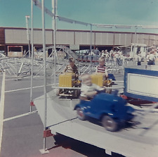 Mini-Roller Coaster, Boys on Carnival Car Ride - 1960's 