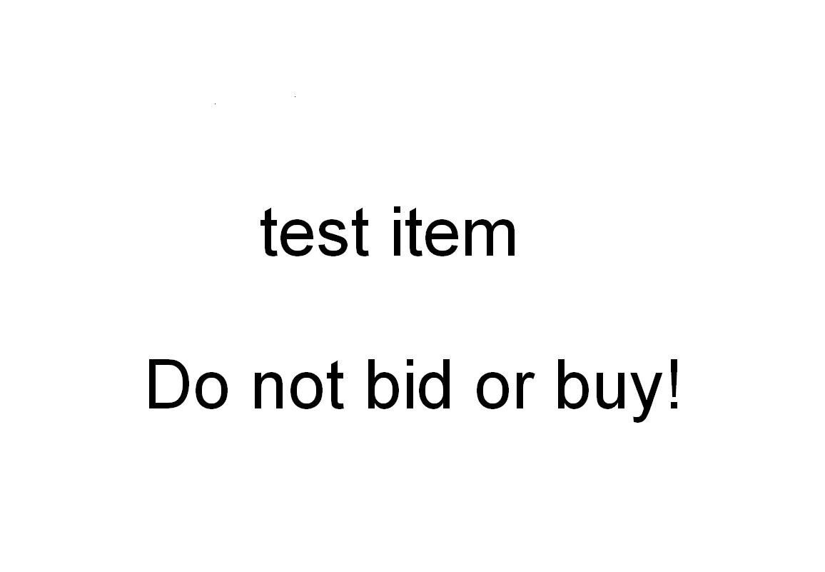 Test listing - DO NOT BID OR BUY292196126463