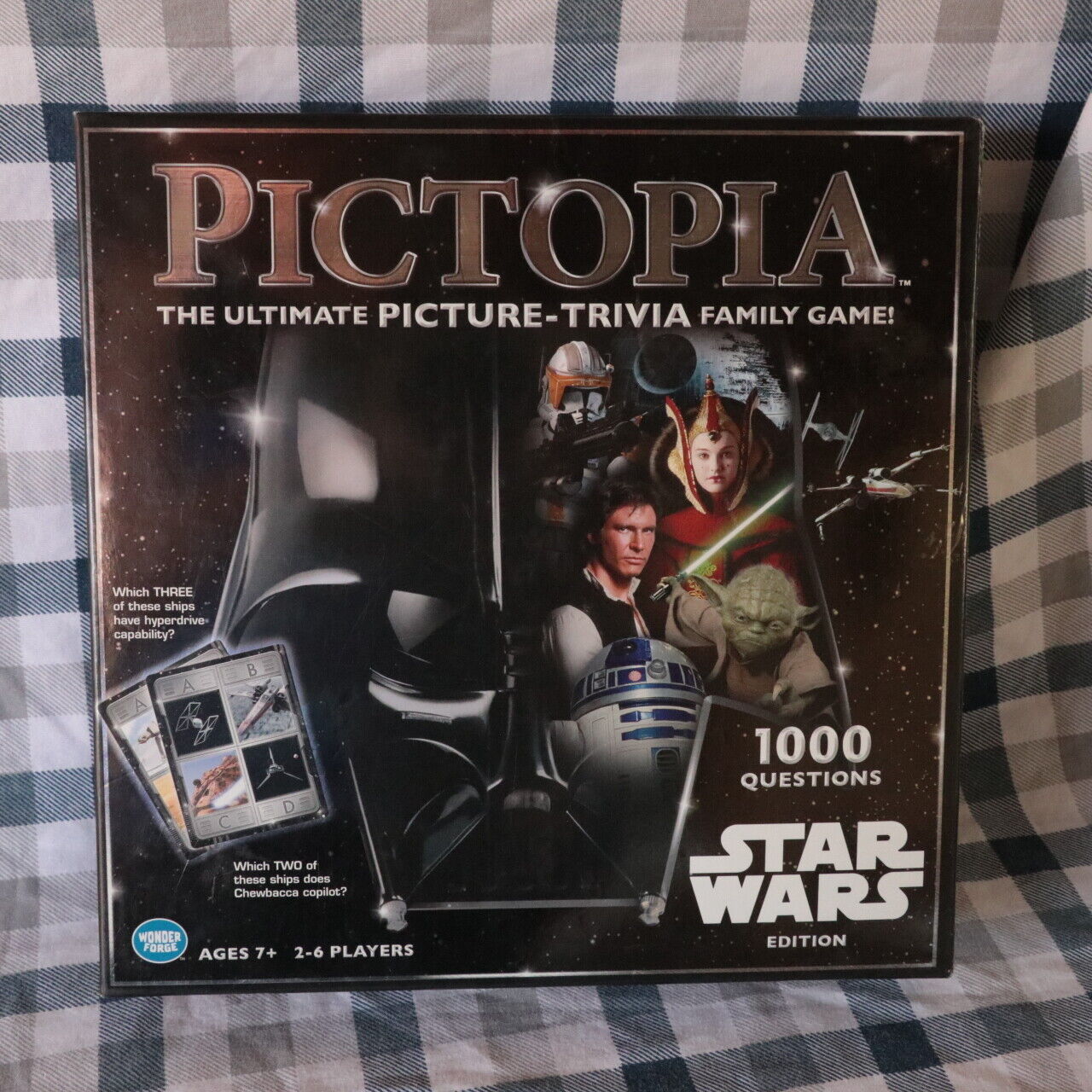 StarWars Pictopia family Trivia game Jedi Grogu Mandalorian Yoda Vader Rebels