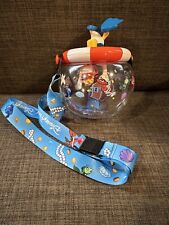 DISNEY PARKS TOONTOWN DONALD DUCK (UPSIDE DOWN) SIPPER WITH LANYARD STRAP ~ NEW picture