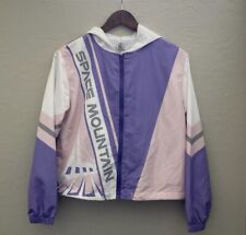 Disney Parks Pink Purple Space Mountain Windbreaker Jacket Womens Medium M picture