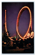 TIDAL WAVE Roller Coaster Marriott's GREAT AMERICA Vintage Postcard Unposted picture