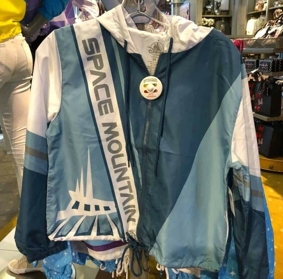 DisneyParks Retro Style Space Mountain Wind Breaker Jacket Size XL NWT 