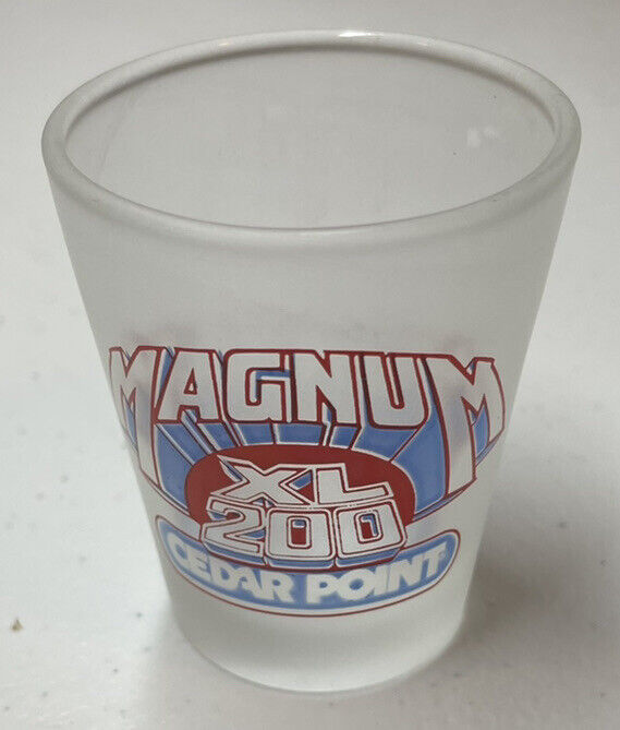 Magnum XL 200 Roller Coaster Shot Glass (Frosted) Cedar Point Ohio
