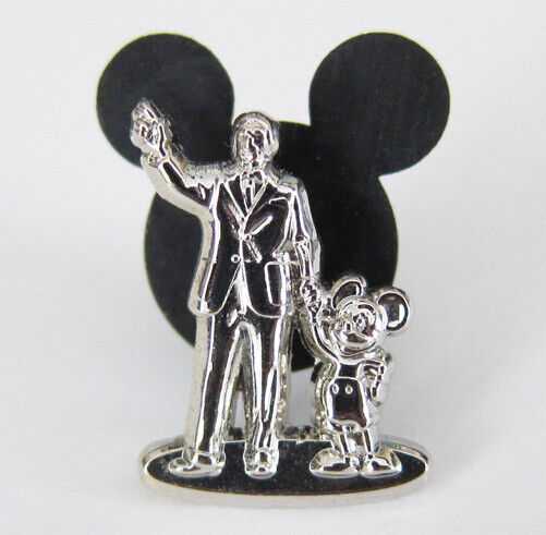 Disney Pin Mickey Mouse & Walt Partners Statue Tiny Kingdom Mystery Collection