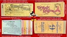 1973 Walt Disney World COMPLETE JUNIOR TICKET Book MAINGATE + TRANSPORTATION B2 picture