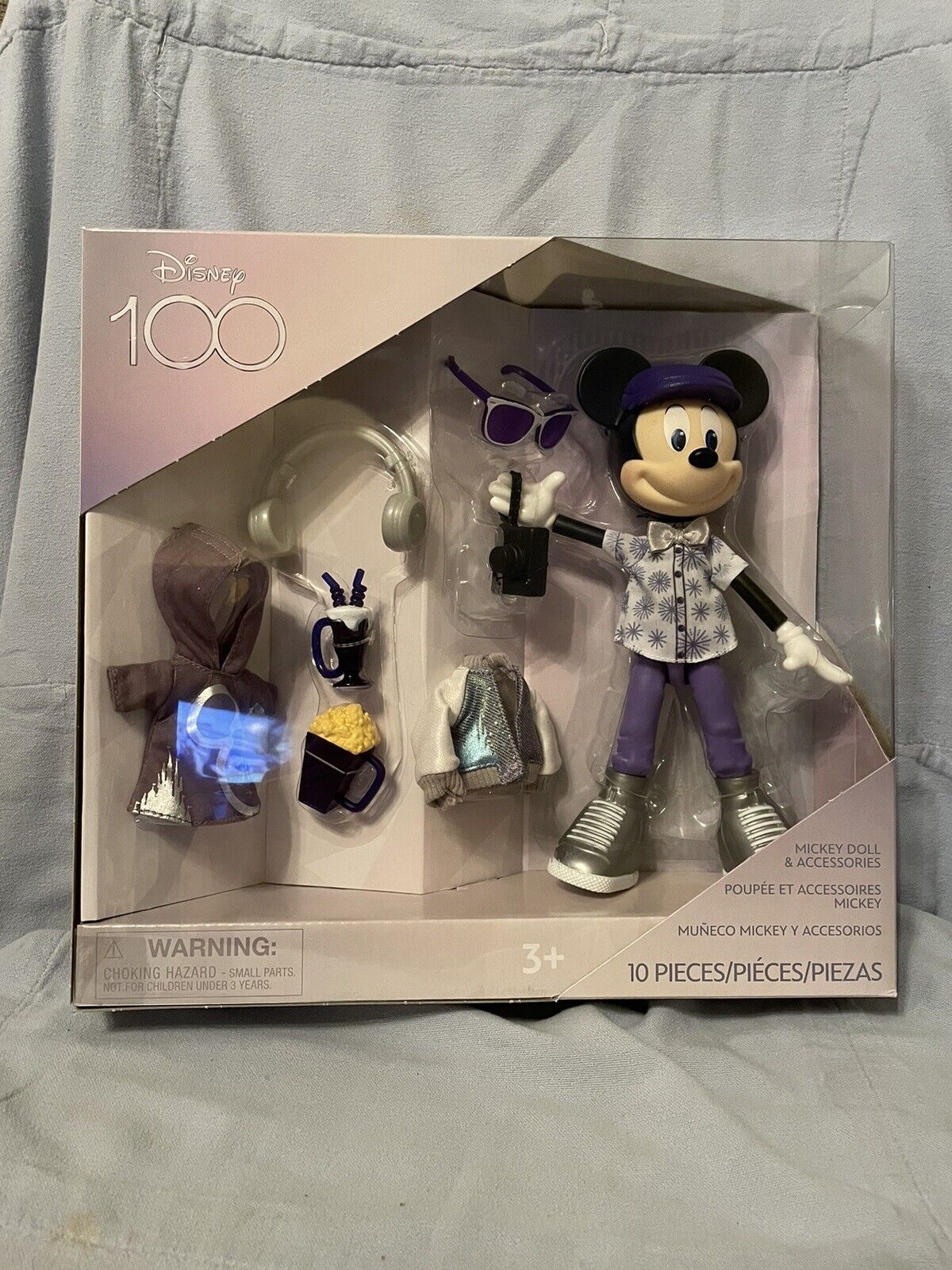 NEW Walt Disney Parks 100 Years of Wonder Mickey Mouse Doll & Accessories Set