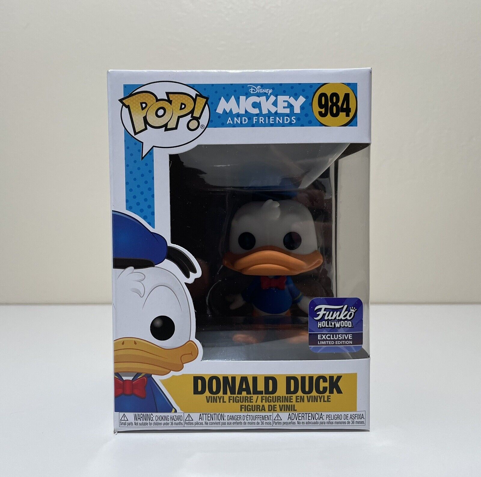 Funko Pop Donald Duck Hollywood Store Exclusive (see Photos For Box Condition)