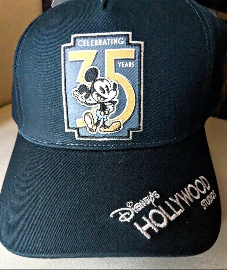 Disney Hollywood Studios 35th Anniversary Mickey Mouse Baseball Hat Cap New