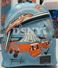 2024 Disney World Tomorrowland Space Mountain Peoplemover Loungefly Backpack NEW picture