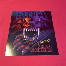 VTG Busch Gardens Tampa Kumba I Survived Ride Photo Sleeve Folder Rollercoaster picture