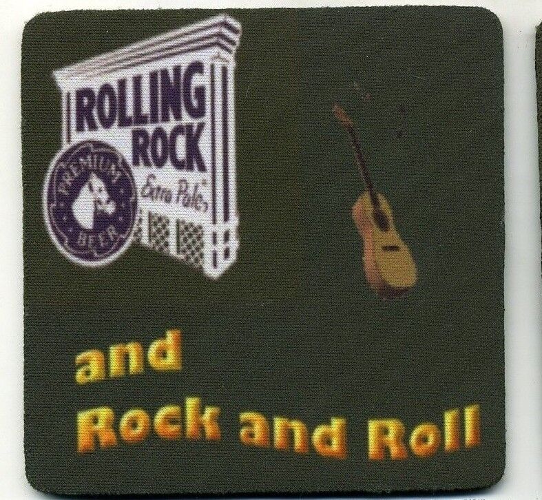 Rolling Rock Beer - Rock and Roll -  COASTER - Extra Pale Ale Bier