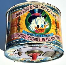 Vintage Donald Duck Walt Disney Tin Bank, Safe, Clock  Made in Mexico picture