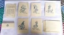 WALT DISNEY DON DUCKY WILLIAMS SKETCH PRINTS CARDS WITH ENVELOPE  picture