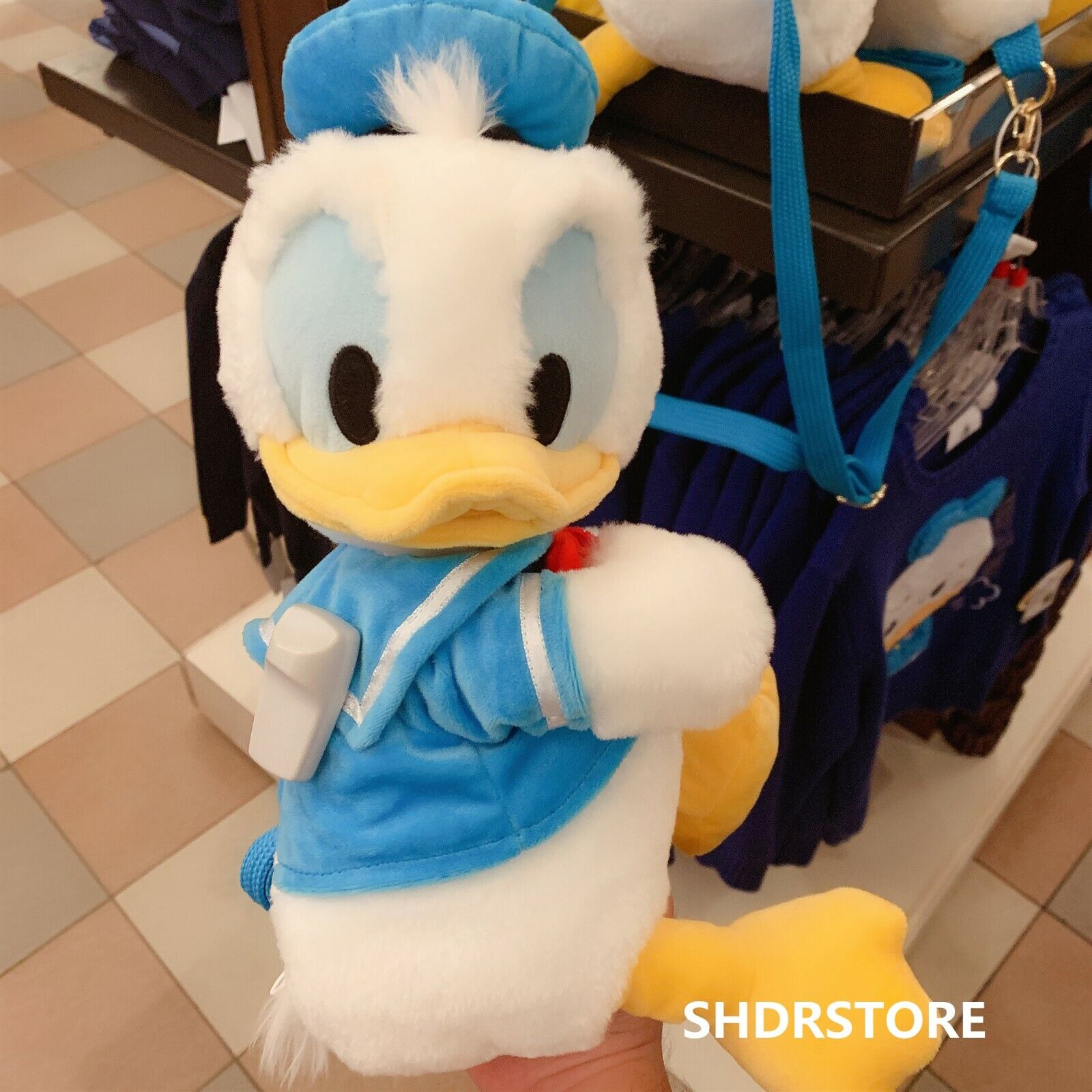Disney authentic Donald Duck plush backpack Bag Disneyland exclusive