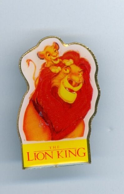 1995 Disney Classics The Lion King Simba with Dad Mufasa Video Promo Pin RARE