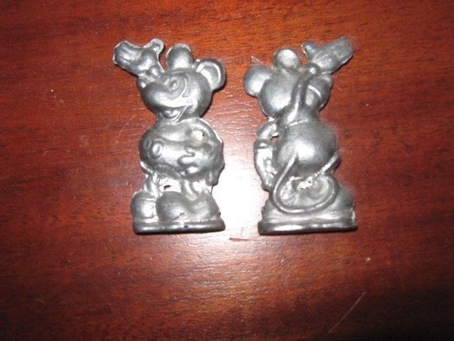 Pair of Lead Mickey Mouse Figures 