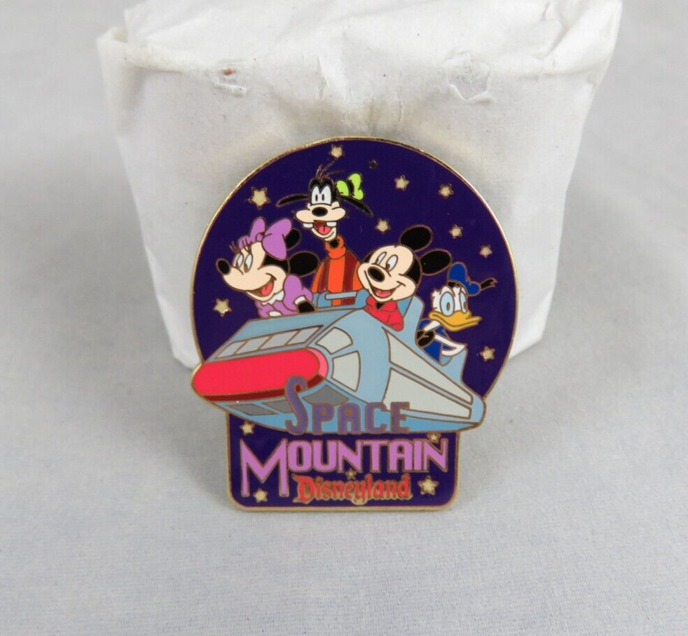 Disney Disneyland Pin - Attractions - Space Mountain - FAB 4 - Mickey Minnie