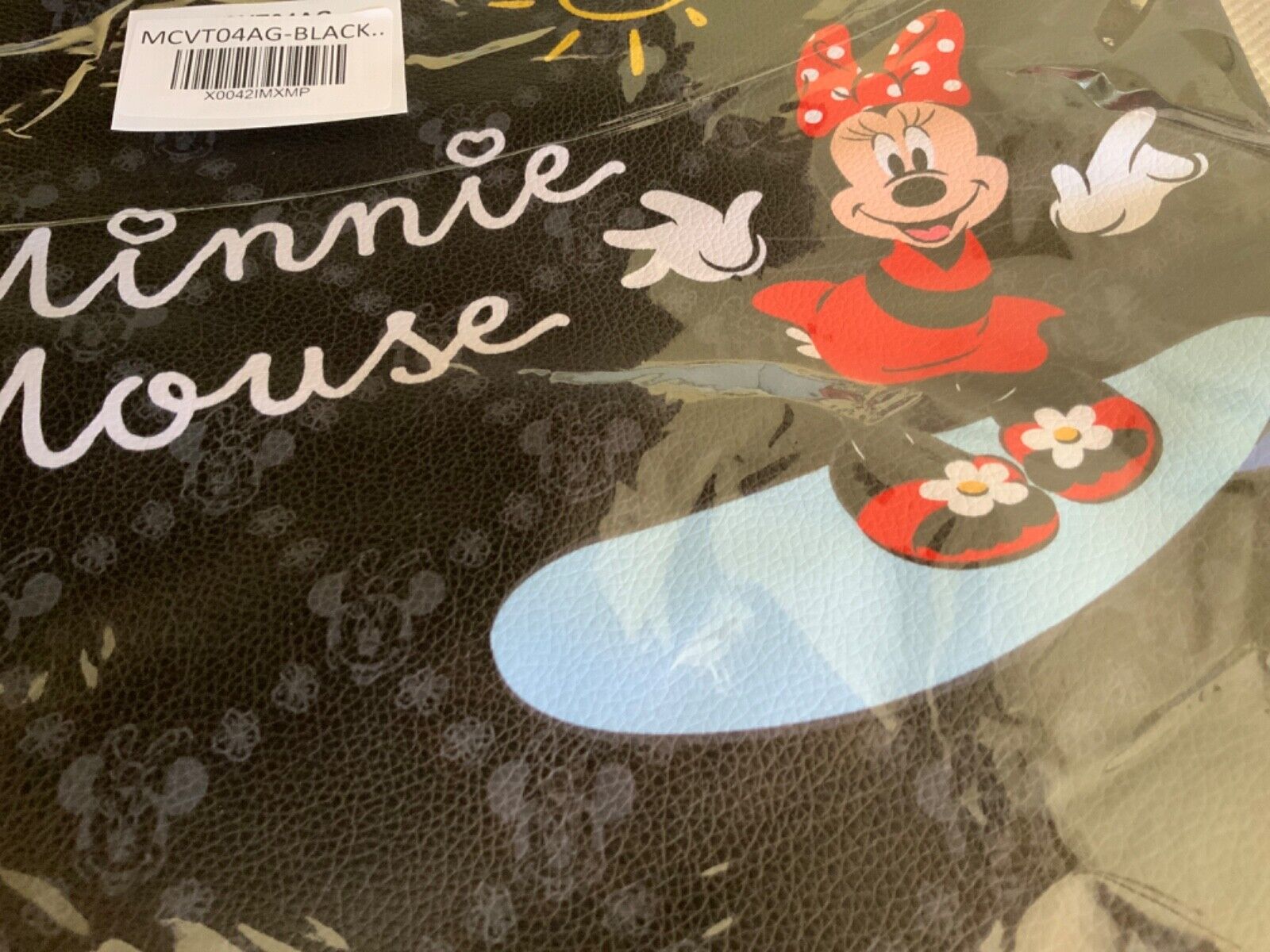 DISNEY Mini Mouse Black Tote Bag NEW
