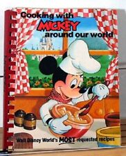 Rare Cooking with Mickey Around Our World Walt Disney 1987 Disneyland Cookbook  picture