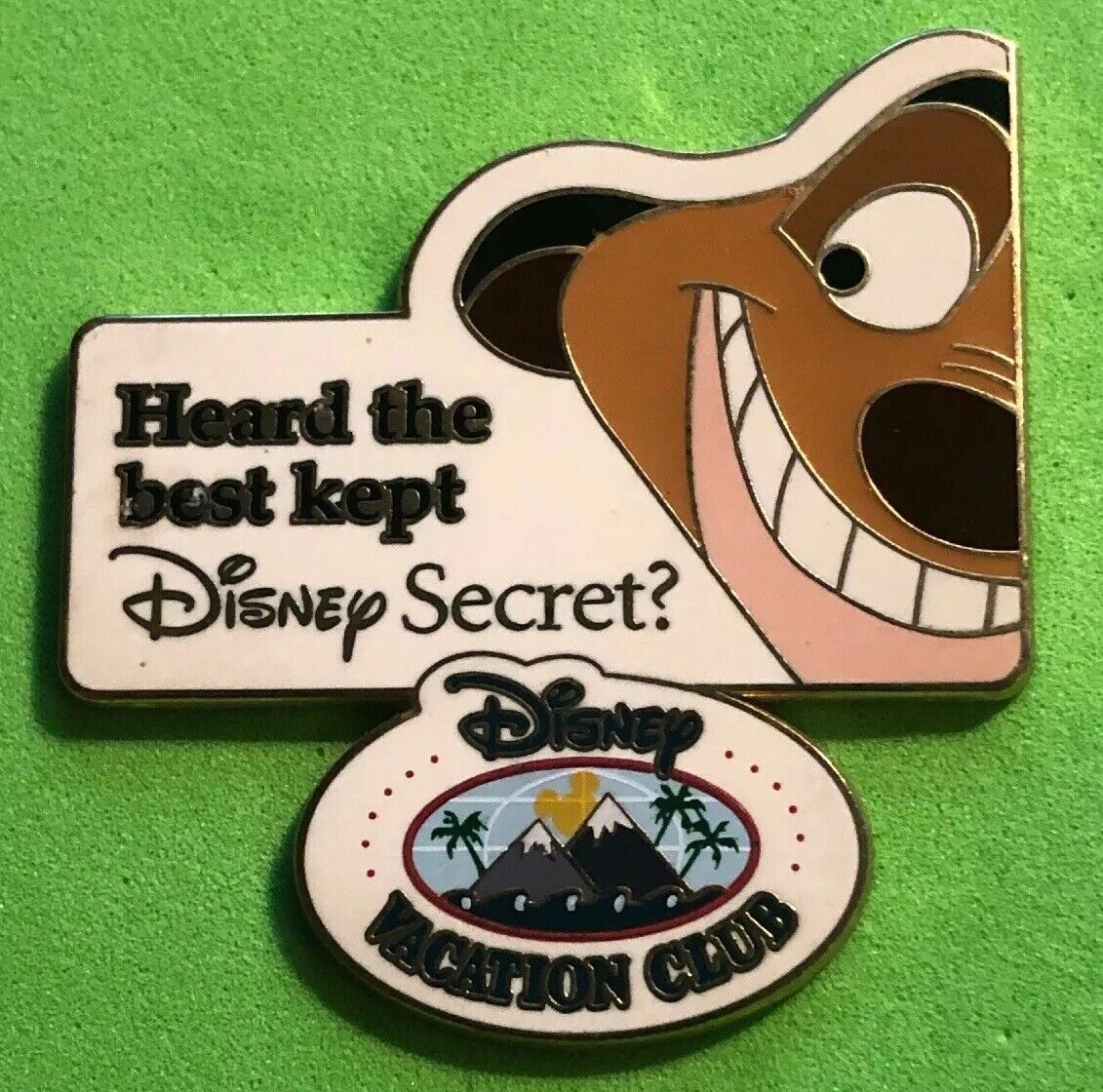 DISNEY VACATION CLUB 2007 DVC BEST KEPT SECRET TIMON FROM THE LION KING PIN