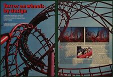 Worlds Fun Orient Express Roller Coaster Kansas Vintage Pictorial Article 1980 picture