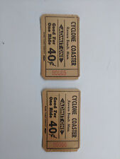 Revere Beach Cyclone Roller Coaster Tickets Mass. MA picture