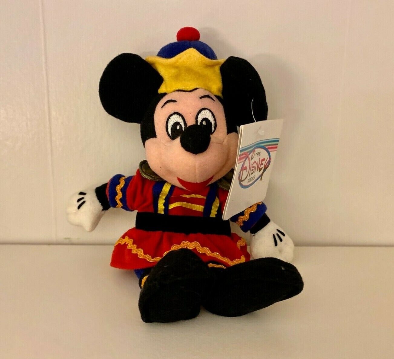 Disney Store Nutcracker Mickey Mouse Mini Bean Bag Plush 