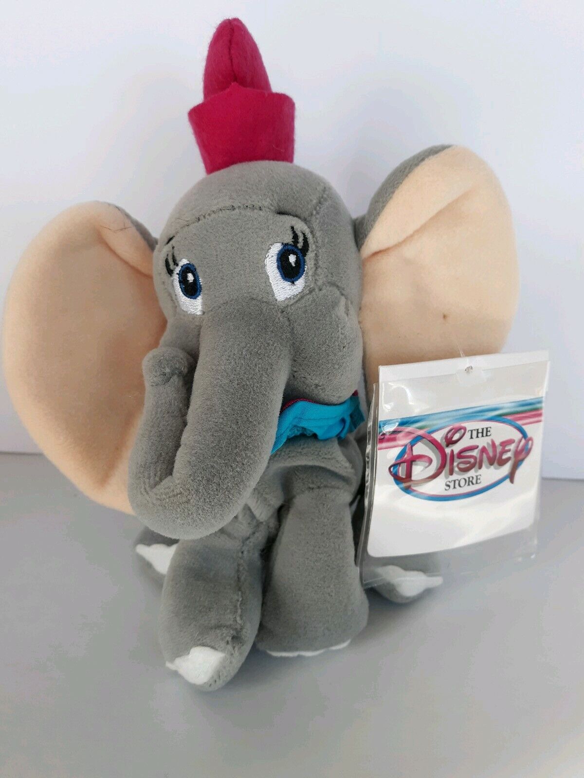 New THE DISNEY STORE DUMBO Elephant MINI BEAN BAG PLUSH TOY - WITH TAG 8 Inch