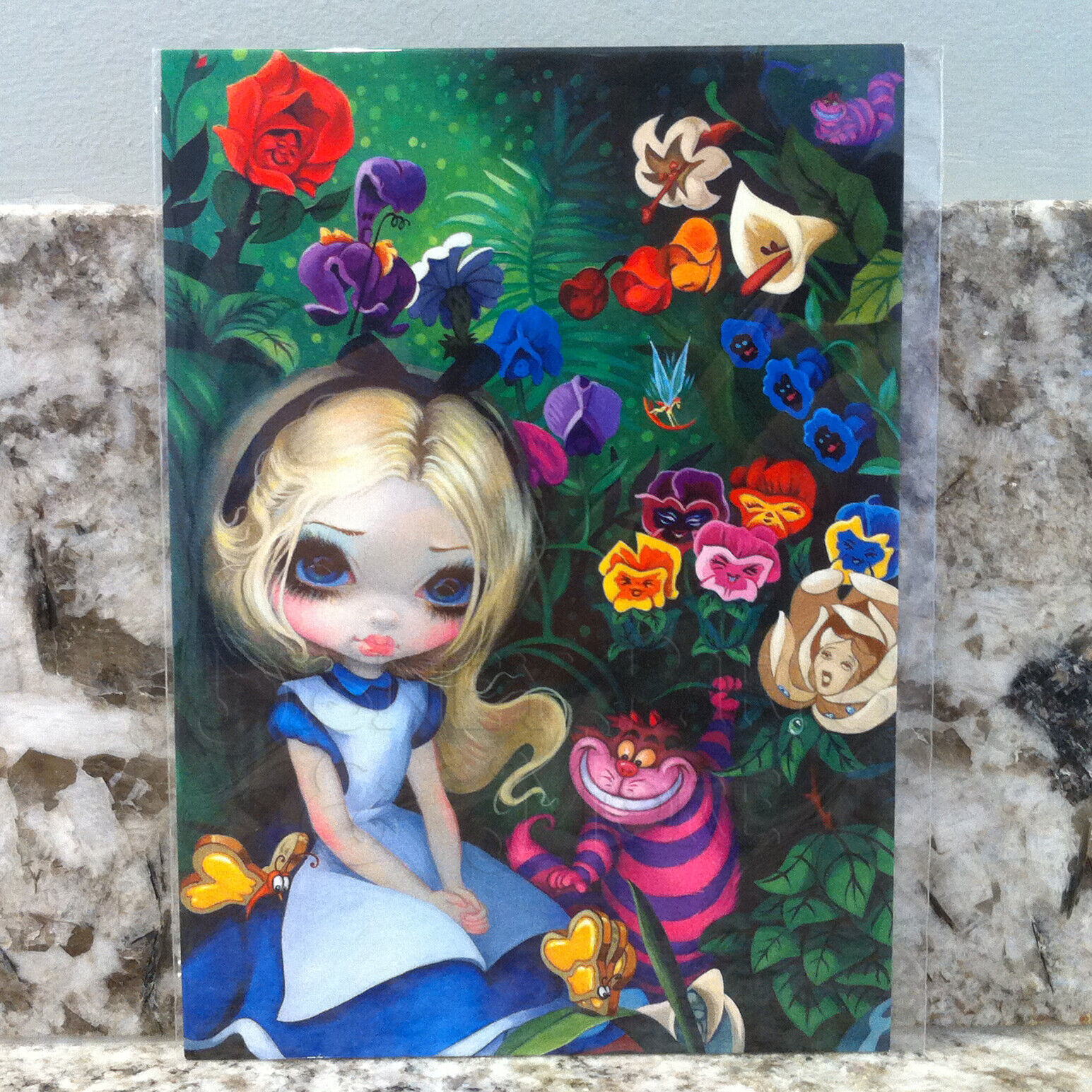 Disney Parks Alice in Wonderland Postcard Jasmine Becket-Griffith WonderGround