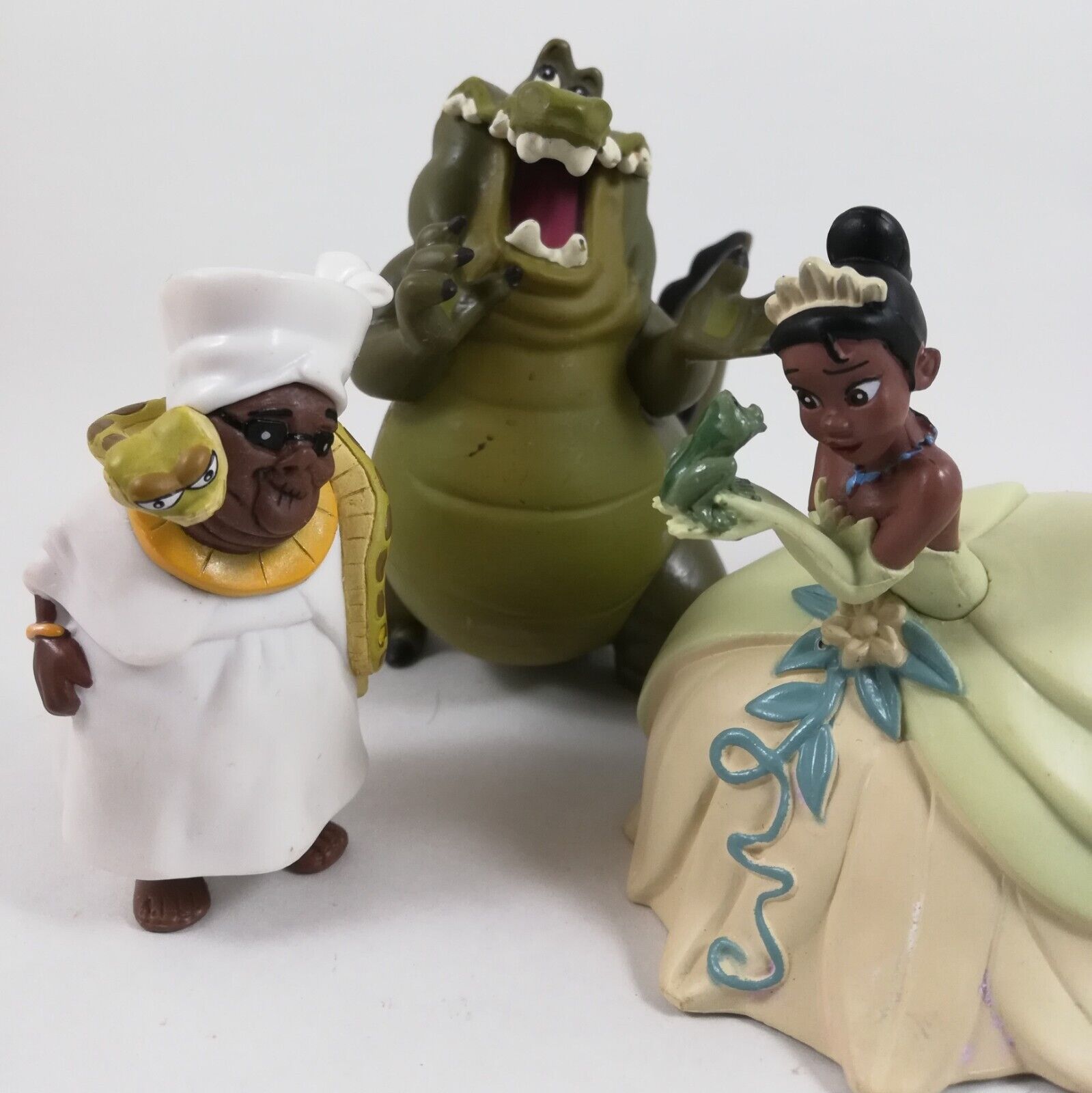 Disney Princess Tiana Mama Odie & Louis Figures Cake Toppers Frog Prince (3 Pcs)