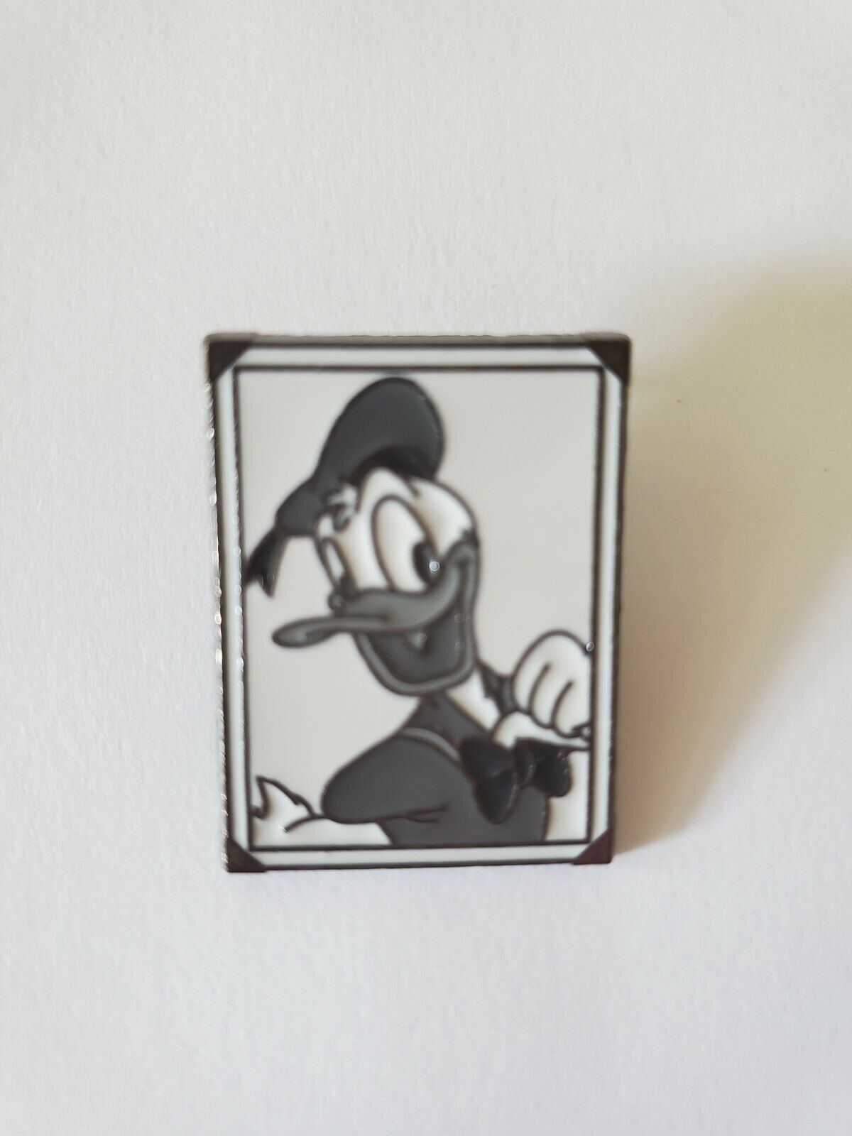 Donald Duck Snapshot Photo Black and White Disney Trading Pin