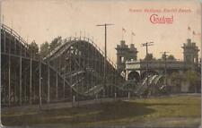 Postcard Scenic Railway Euclid Beach Cleveland OH Roller Coaster  picture